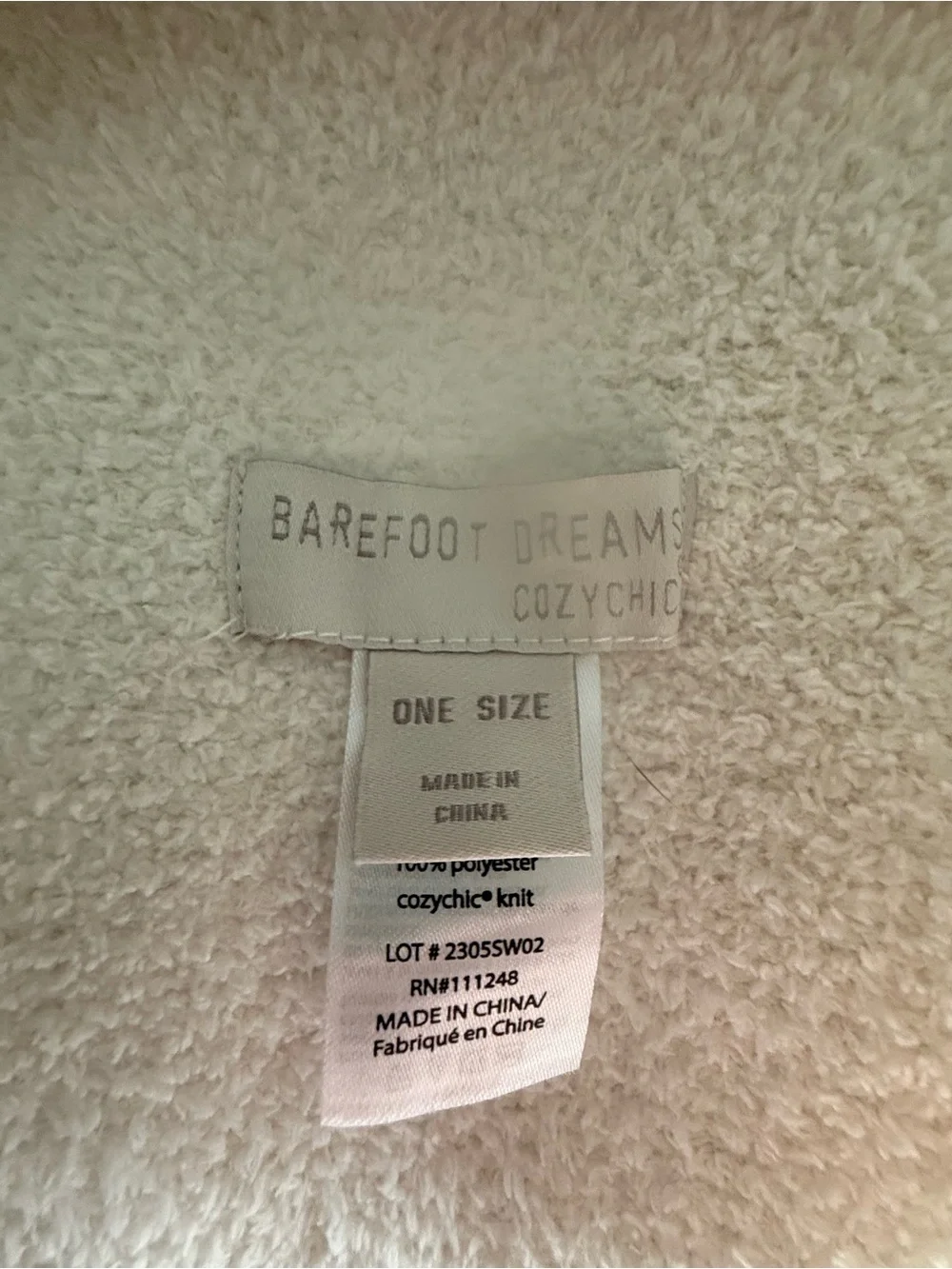 Barefoot Dreams CozyChic Blanket Wrap Cream Cardigan
